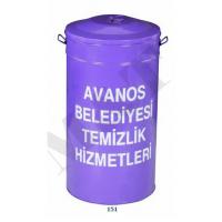Çöp Kovası Kapaklı Seyyar Dış Mekan               
