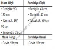 Country Yemek Masası Takımı
