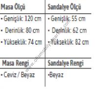 Çubuklu Yemek Masası Takımı