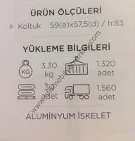 Dekoratif Alüminyum Koltuk