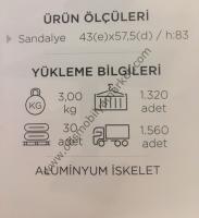 Dekoratif Alüminyum Sandalye