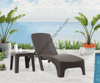 Enjeksiyon Rattan Şezlong