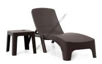 Enjeksiyon Rattan Şezlong