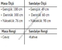 Klasik Masa Sandalye Takımı