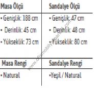 Raflı Masa Sandalye