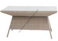 Rattan Masa 80x140 Camlı