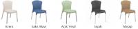 Sandalye Stella PVC Alüminyum Ayaklı