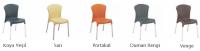 Sandalye Stella PVC Alüminyum Ayaklı